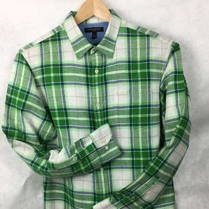 Banana Republic Linen/Cotton Long-sleeved Gr